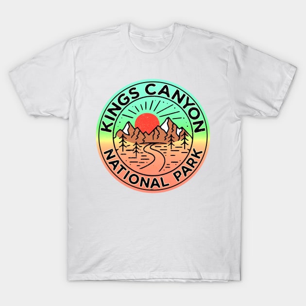 Kings Canyon National Park California Mountains Laptop T-Shirt by TravelTime